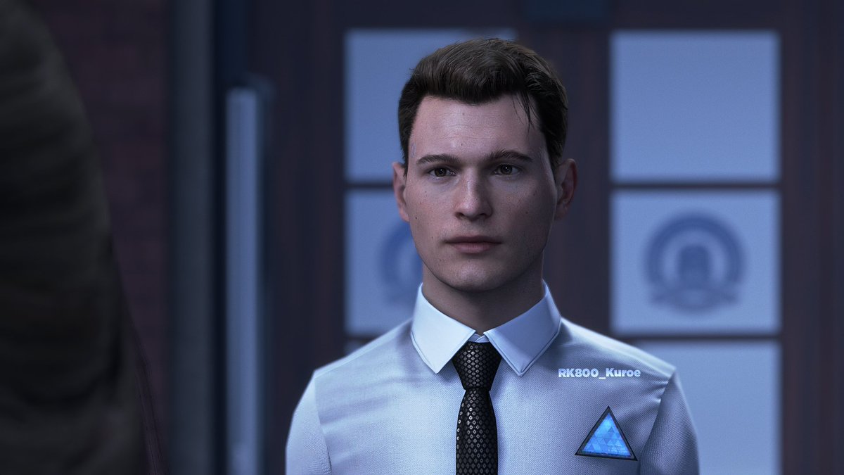 Kuroeclipse's tweet photo. I continue to move forward by learning several things little by little. I have many failures but I still believe that I can do it 🙌 I've already managed to remove Connor's jacket, even if he has no arms lmao.

#RK800 #Connor #RK800Connor #DetroitBecomeHuman #DBHMod #Mod https://t.co/hOJNTF7xlC
