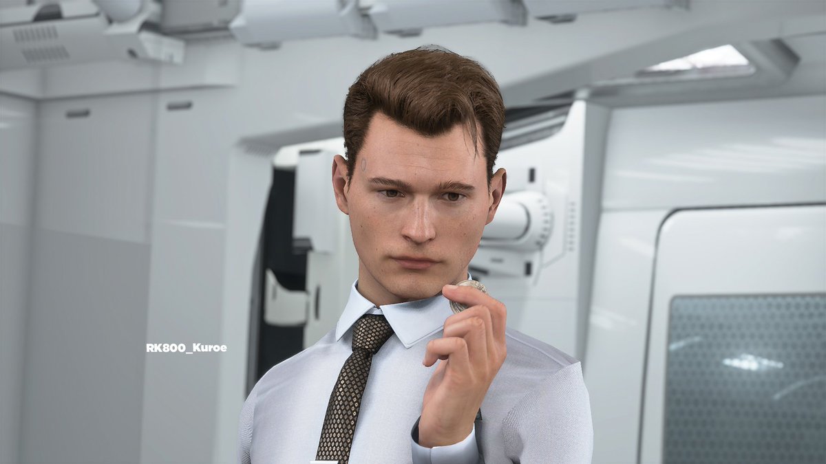 Kuroeclipse's tweet photo. I continue to move forward by learning several things little by little. I have many failures but I still believe that I can do it 🙌 I've already managed to remove Connor's jacket, even if he has no arms lmao.

#RK800 #Connor #RK800Connor #DetroitBecomeHuman #DBHMod #Mod https://t.co/hOJNTF7xlC