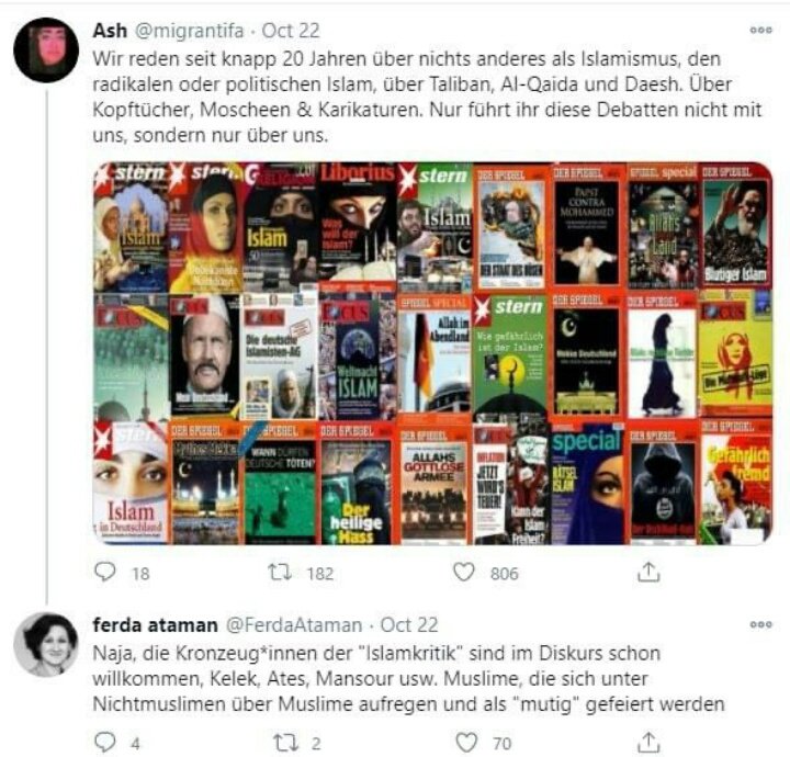 @SeyranAtes Es ist unglaublich was die sich rauskommt.
Hier für Sie der Tweet im Kontext. Eine Person die so auf kritische Stimmen reagiert, hat nichts auf einen solchen Posten verloren.