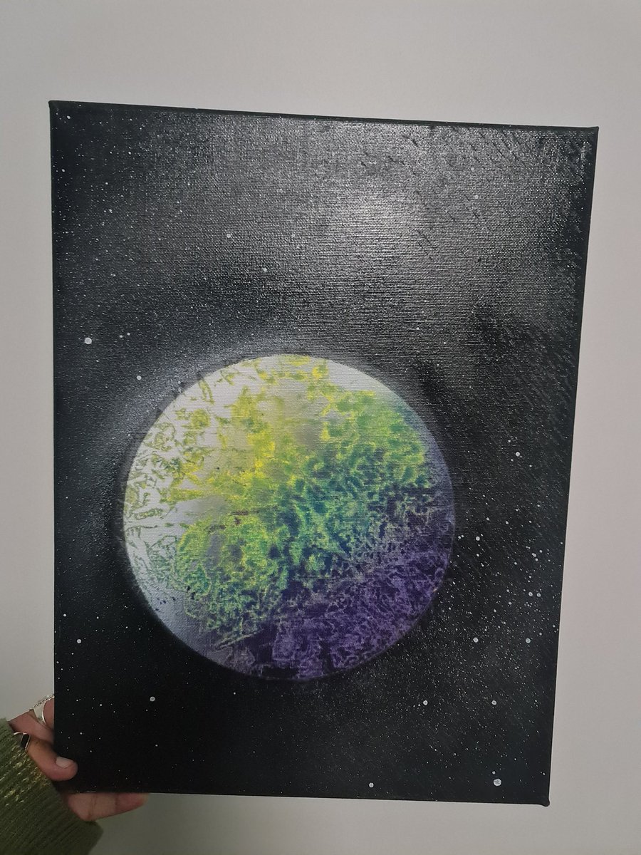 Never used spray paint before in my life but I took on the challenge and produced these. Proud of myself for trying something new.
Never give up trying 🙏🏽😊