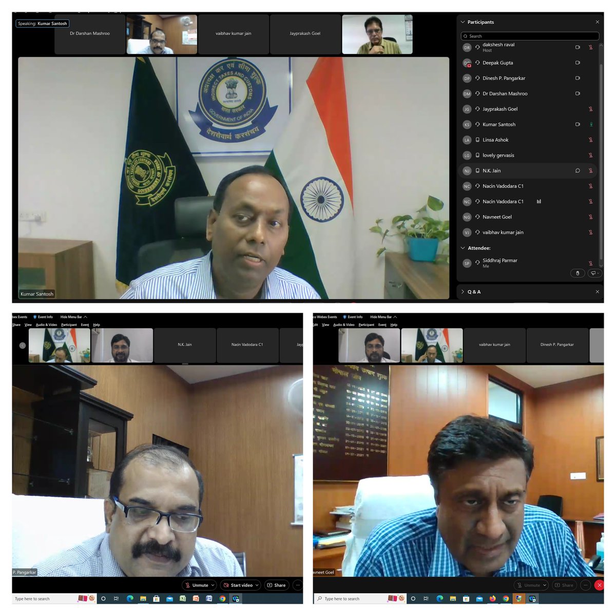 AhmedabadDgts's tweet photo. DGTS, CBIC, Ahmedabad in association with NACIN, Vadodara, FIEO and FICCI MP &amp; Rajasthan organised a PAN India based Webinar on “Recent Initiatives in GST for MSME Sector" on 7.7.2022 attended by 283 participants which was followed by interactive Questions &amp; Answers session. https://t.co/mTcYYdSm2P