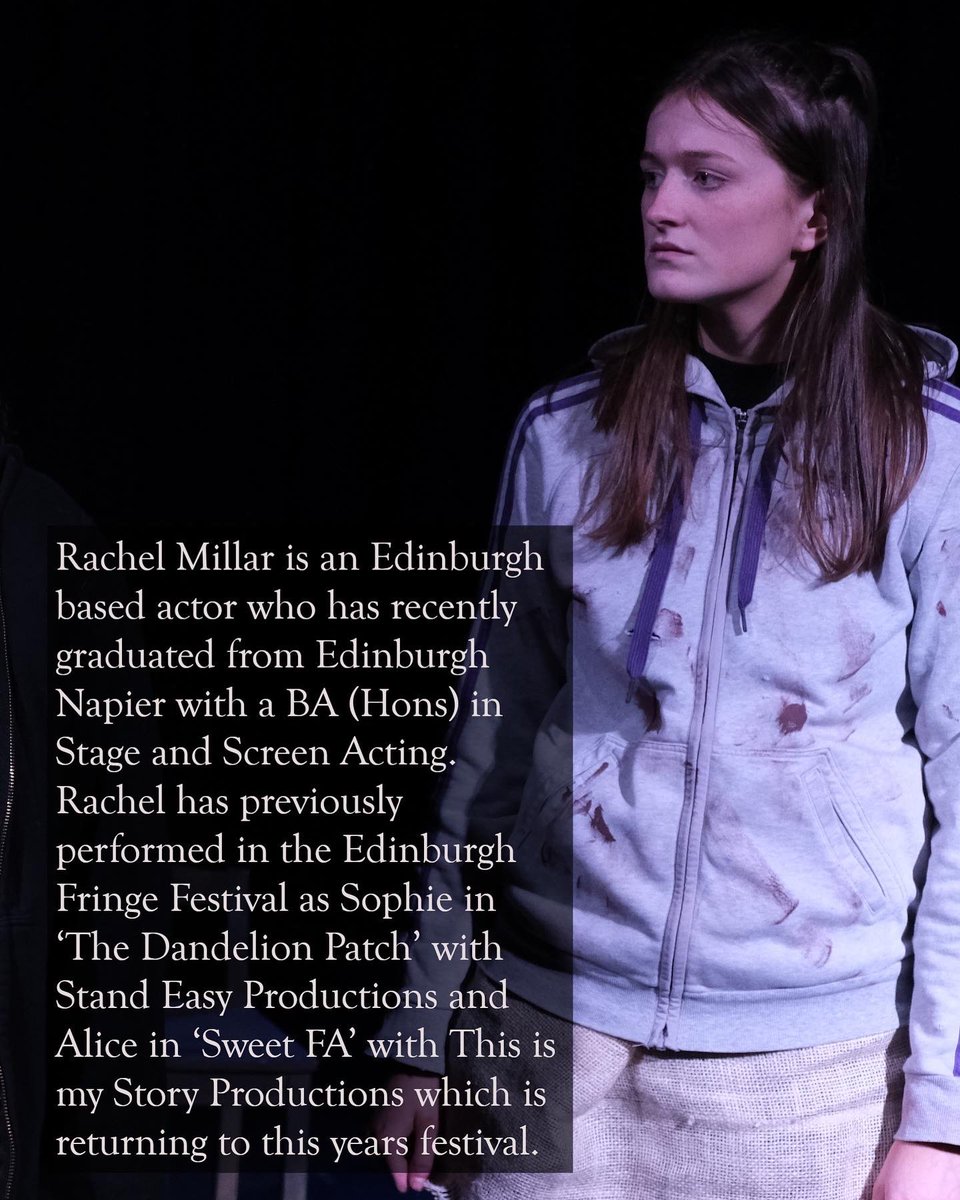BUFFPRESENTS's tweet photo. MEET OUR CAST 🎭 

Here is the youngest sister Helen, played by Rachel Millar…

Get your tickets for ‘The Weird Sisters’ now! Ticket link in the bio 🩸#edfringe https://t.co/jLI3gvN0Dg