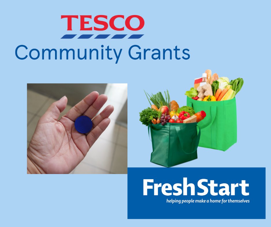 We've been selected to take part in <a href="/Tesco/">Tesco</a> Community Grants Scheme
From now til the end of September, when you shop in Tesco &amp; get a blue token, pls vote for Fresh Start!
You can vote for us in Tesco stores in South Queensferry, Davidson Mains and Tesco Express Queensferry Rd🔵🔵