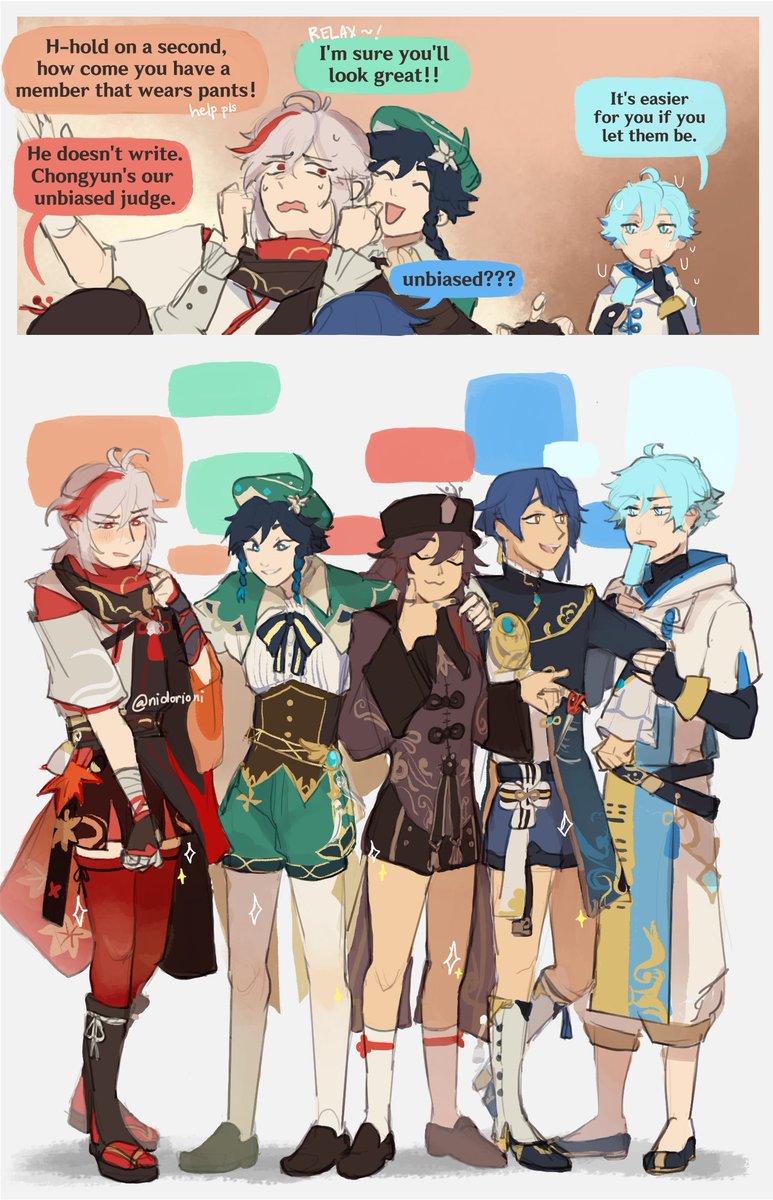 "Hey nerds, i heard you wear shorts and write verses."

#kazuhakaedehara #HuTao #Xingqiu #Genshinlmpact