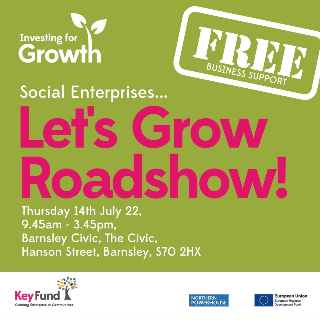 Not long to go! Grab your FREE place at our #barnsley IfG Roadshow event. Expect #bizsupport stories from other #socents, info on the IfG fund, top tips to kick start your application + a free lunch
lnkd.in/gRvWQygi 
<a href="/Veitchie/">Veitchie</a> 
#rotherham #sheffield #barnsley #Doncaster