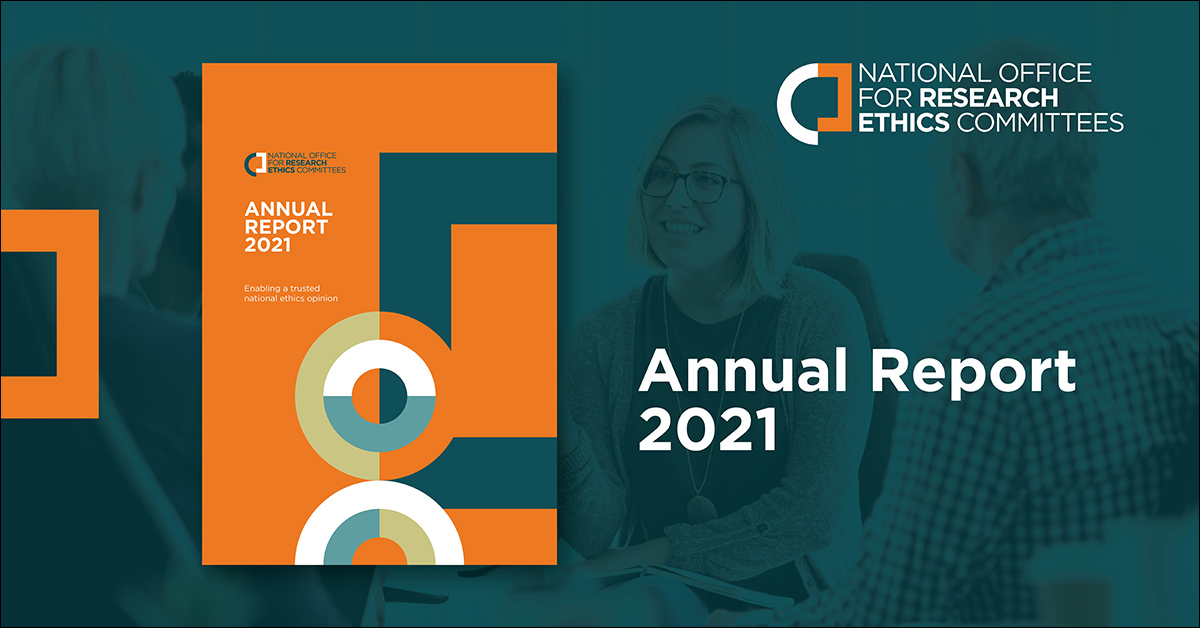 📢We are delighted to announce the launch of our 2021 Annual Report! It presents an overview of the work of the NRECs and the National Office during a time of important milestones for Ireland’s new system of national #research #ethics review.

Take a look➡️bit.ly/3bNkRoK