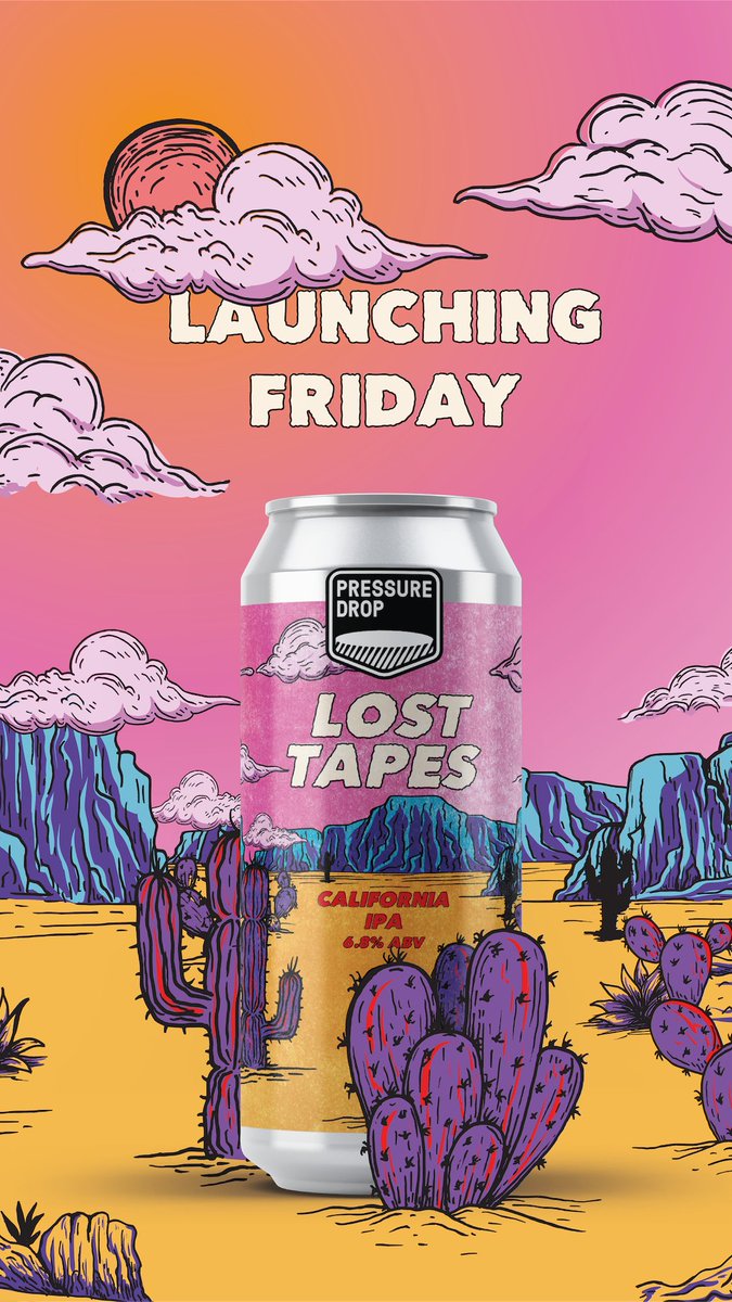 Lost Tapes 6.8% 

California IPA 

Hops: AZACCA &amp; CITRA


All the best things about a West Coast IPA are present and correct in this golden hued beauty: crisp drinkability, lashings of pine &amp; citrus flavour and a bitter finish that keeps you coming back for more.