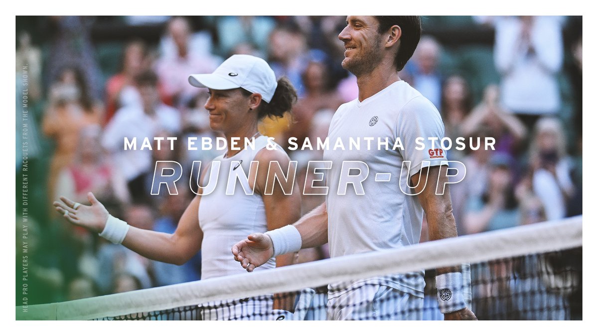 Sometimes a picture is worth a thousand words. Neal and Desirae claim the mixed doubles title for the second time in a row!🏆 Congrats to our champion and runner-up!🎊 #TeamHEAD #Wimbledon #Champion #Runnerup