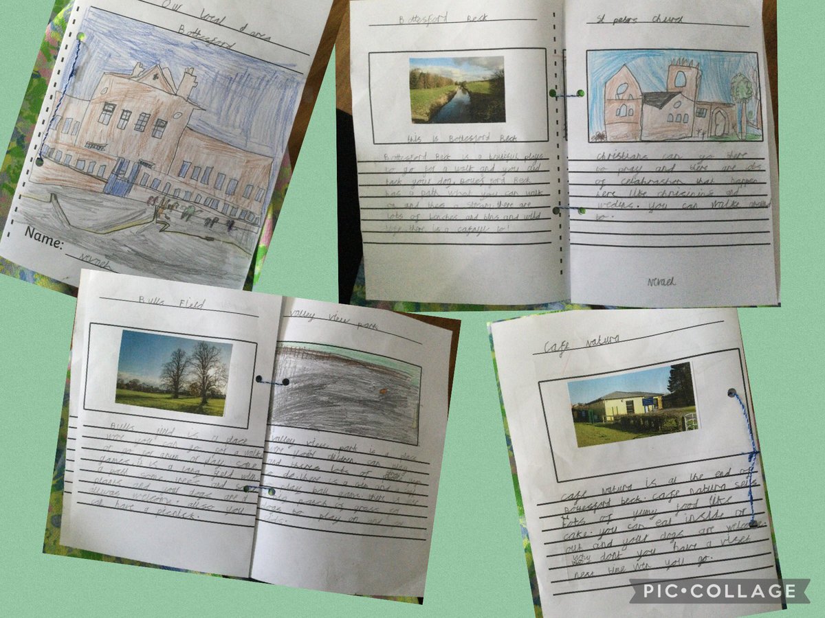 Blue class have made some fantastic leaflets for their exhibition on Monday. These will be displayed at a cafe in our local area for when the children are tour guides around Bottesford! <a href="/BottesfordIS/">Bottesford Infants</a>