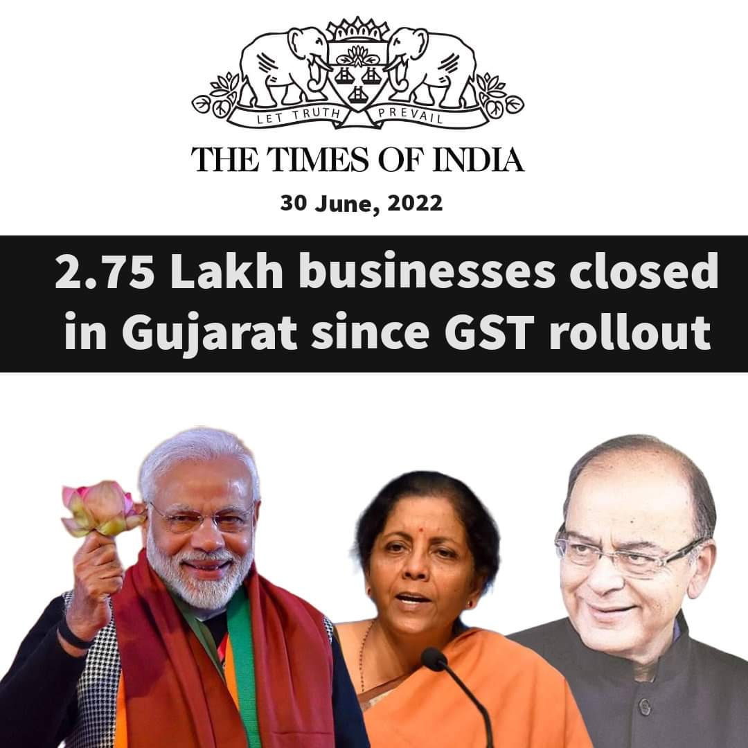 Ndlotus1's tweet photo. If this is the situation of infamous Gujarat model, then Imagine about other states
#5YearsOfGSTMess https://t.co/YBgg1d0c8B