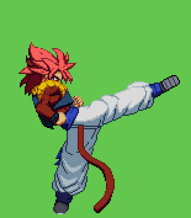 Ace (joe) on X: Ssj4 gogeta doing a kick #gogeta #DragonBall