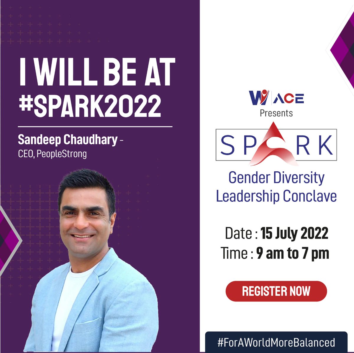 WeAceOfficial's tweet photo. Excited to have @ChaudharySpeak joining us at SPARK 2022! 

He is the CEO at @peoplestrong , a business leader, advisor, educator and technology enthusiast covering all aspects of Human Capital. He has also actively advised the Governments of India &amp; Sri Lanka on HR initiatives. https://t.co/xf8Kb0zpjn