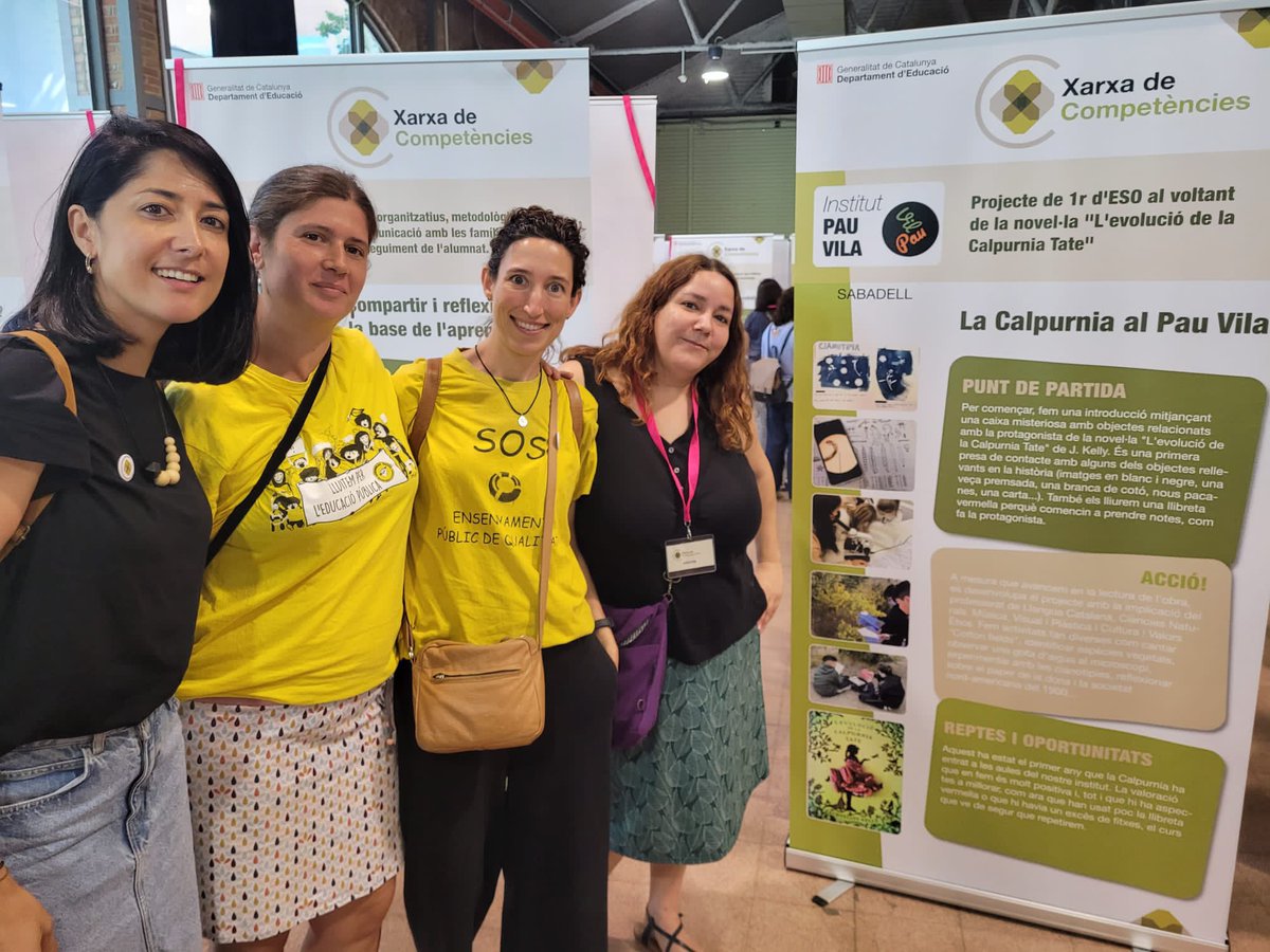 inspauvila's tweet photo. Presentant el projecte “La Calpurnia al PV” basat en la novel•la “L’evolució de la Carpurnia Tate” a l’espai Compartim de la jornada anual de la @xarxaCb #somdelpauvila https://t.co/Vh6RMsCPgb