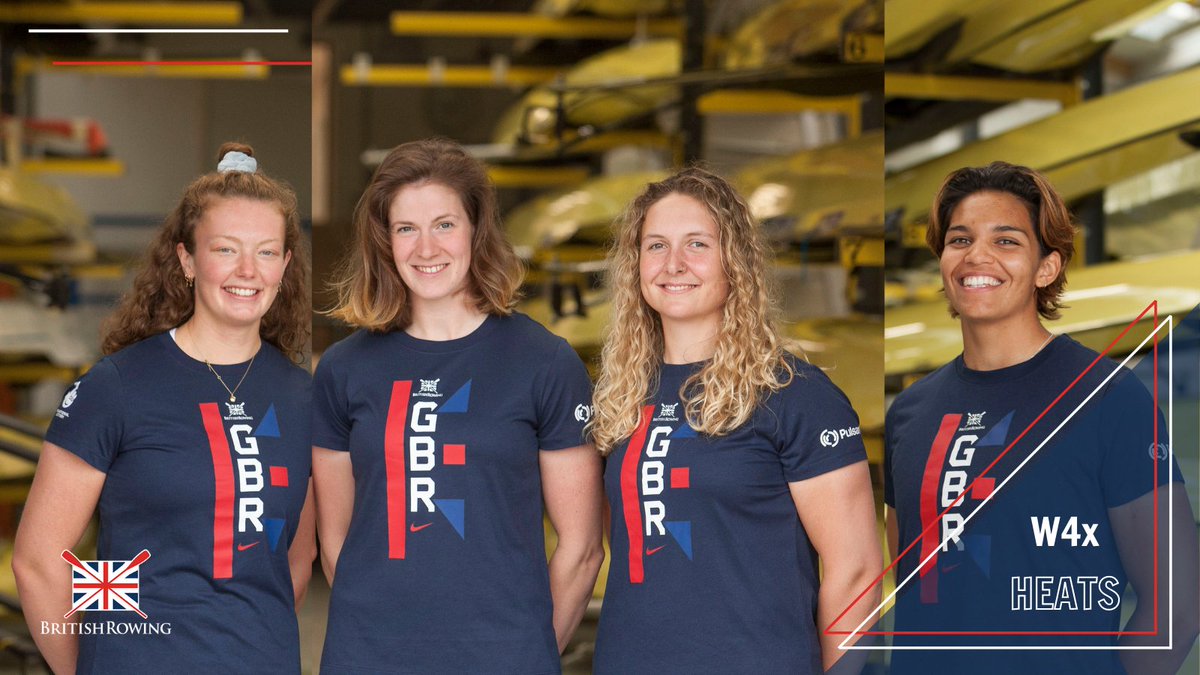 Time for the women's quadruple sculls (W4x) to race, with <a href="/lucy_gloverx/">Lucy</a>, Georgie Brayshaw, <a href="/jessleyden/">Jess Leyden</a> and <a href="/_kyraedwards/">Kyra Edwards</a> at 11.25 (BST)

First two across the line will go on to the A Final, with 3️⃣ onwards progressing to the repechage.

Good luck crew!

#GBRowingTeam #WRCLucerne