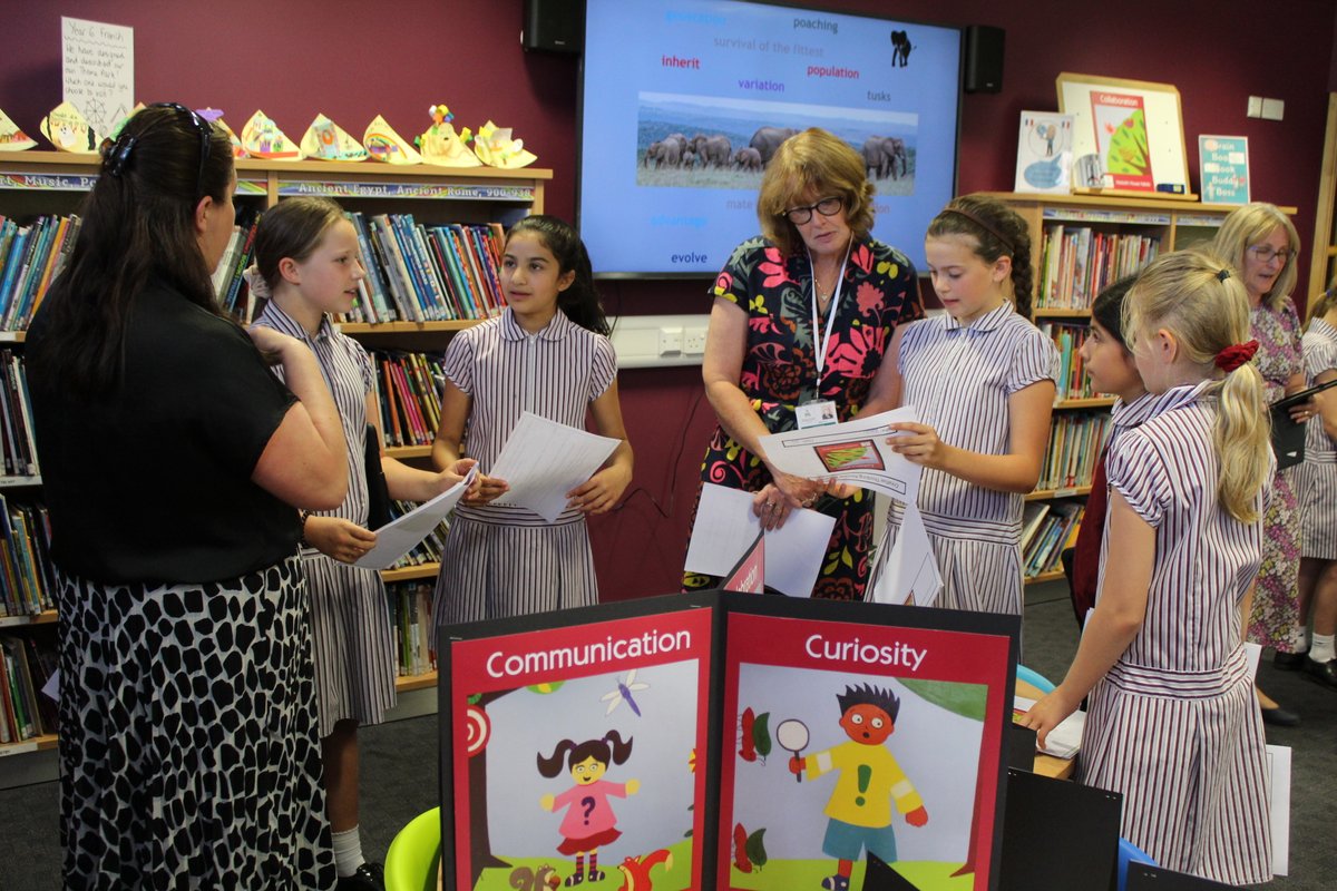 BoltonSch's tweet photo. Earlier in the Term, Y6 girls @BoltonSch reflected on their collaborative learning - discussing their Science project intelligently with our Primary Division Heads https://t.co/cgkGafmCHY #BSPDJnrGirls #BoltonY6 #BoltonHeskethHabits #BoltonScience @GSAUK https://t.co/tIYPGCQR4b