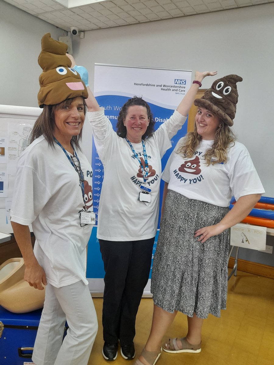 LD South Worcs CLDN Maria, OT Vicky &amp; Physio Niki at our Healthy Bowel event today #bowelhealth #happypoohappyyou <a href="/HWHCT_NHS/">Herefordshire and Worcestershire Health & Care NHS</a>