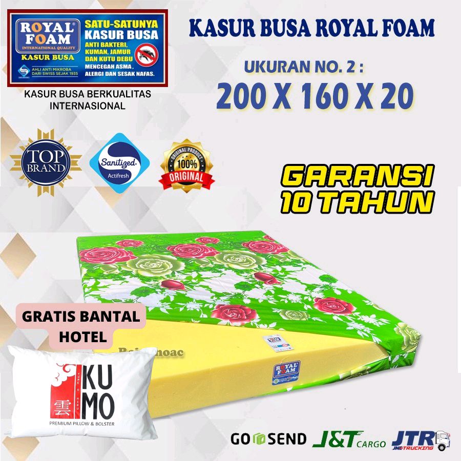 Cek Kasur Busa ROYAL FOAM NO 2 Ukuran 200X160X20 cm Garansi 10 Tahun Anti Kempes - Raja Inoac dengan harga Rp1.075.000. Dapatkan di Shopee sekarang! shope.ee/AUGfYhFyFs