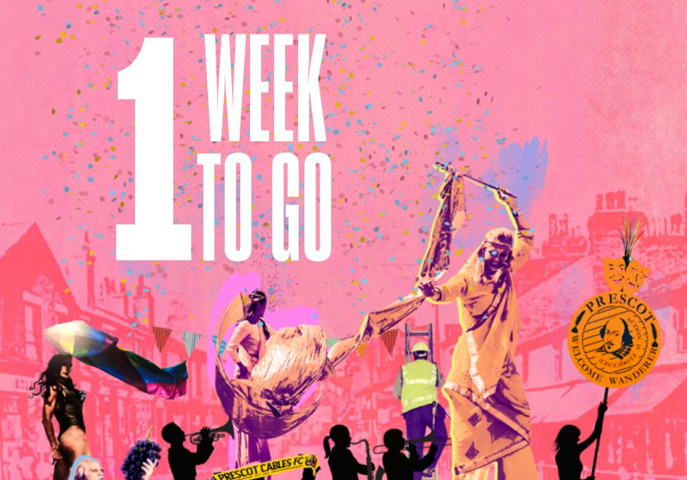 ShakespeareNP's tweet photo. ONE. WEEK. 😱

That’s how close we are to being able to welcome you into our wonderful new venue.

Join us on Fri 15 Jul for a glorious ceremony outside Shakespeare North Playhouse, including a special outdoor performance created by @slung_low and a team of local heroes ⚡️ https://t.co/8fX7p4d2Sc