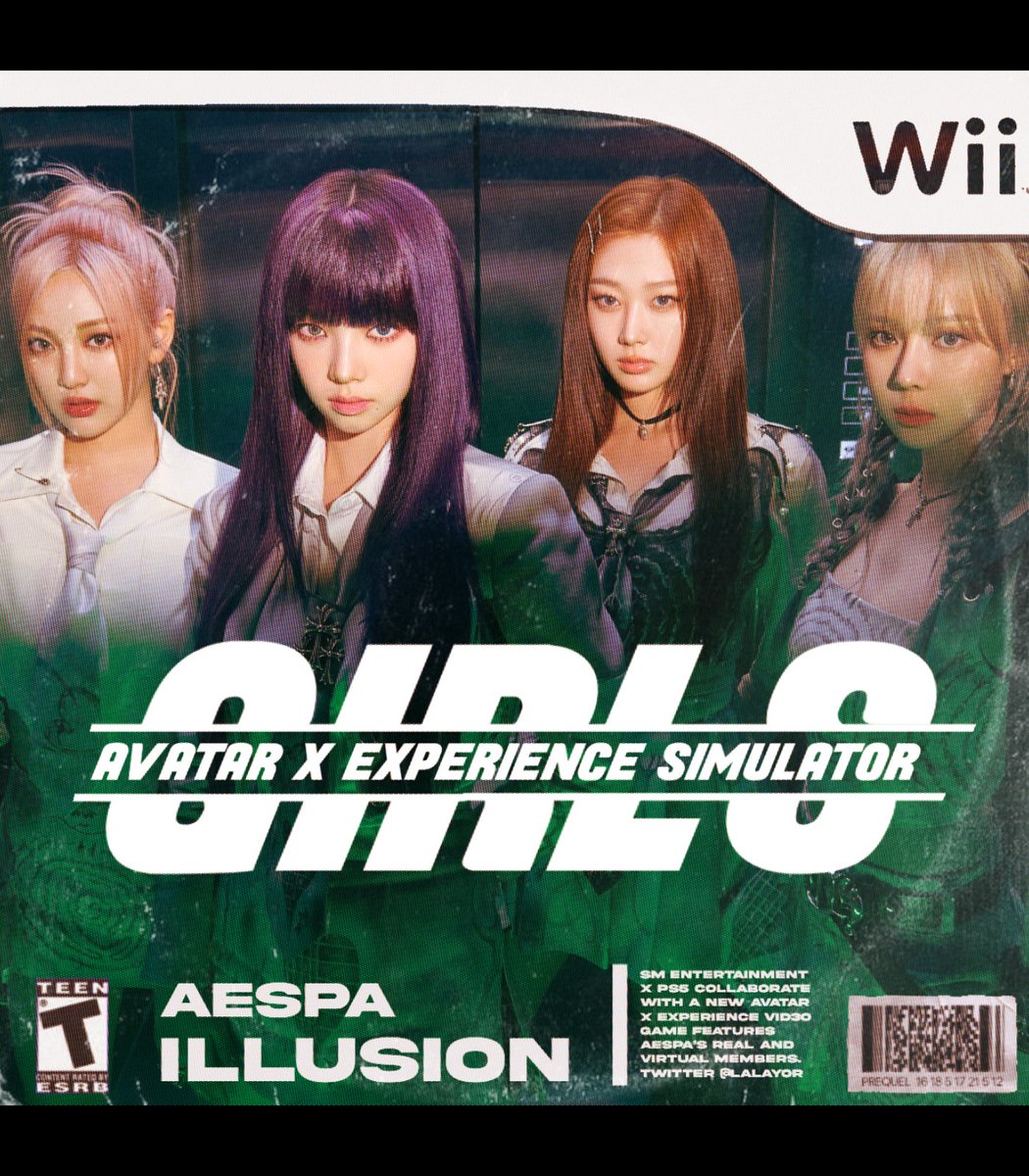 LALAYOR's tweet image. #aespaGirls as ps5 covers