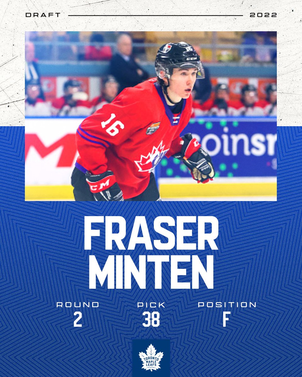 Welcome to Toronto, Fraser 🍁

#NHLDraft | #LeafsForever