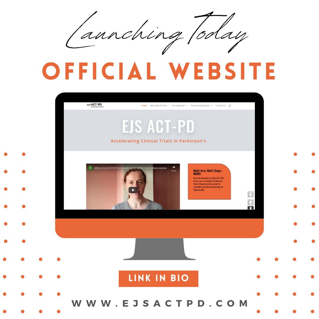 EJS ACT-PD (@ejs_act_pd) on Twitter photo We are delighted to announce that the EJS ACT-PD website is now officially live! To find out more about our exciting endeavour and stay up to date on all things EJS ACT-PD, please check out our website at: ejsactpd.com
 
 #Parkinsons #EJSACTPD #MAMS We are delighted to announce that the EJS ACT-PD website is now officially live! To find out more about our exciting endeavour and stay up to date on all things EJS ACT-PD, please check out our website at: ejsactpd.com
 
 #Parkinsons #EJSACTPD #MAMS