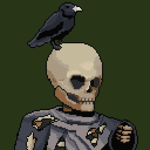 ariafauve's tweet photo. @TSummoned 
She was a pilgrim in life, with no Earthly possessions. Her only companion was her beloved Raven. After the arrow pierced her heart, after her bones were burned, after she awoke again, there he was, the Raven at her side. The pilgrimage continues.
#apileofboneslore https://t.co/ivJaoqEYqs