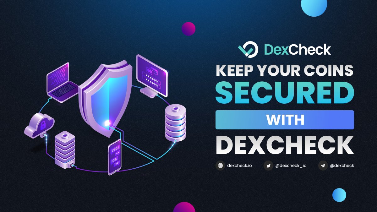 DexCheck_io's tweet photo. 🔐Here at DexCheck, we’ve always prioritized data &amp; user protection above everything else!

📑As a security measure, our #SmartContract will be fully audited by a trusted, external Audit Company!

📊We also help mitigate trading risks by bringing u only real-time, relevant data! https://t.co/MvHJ5acEjY