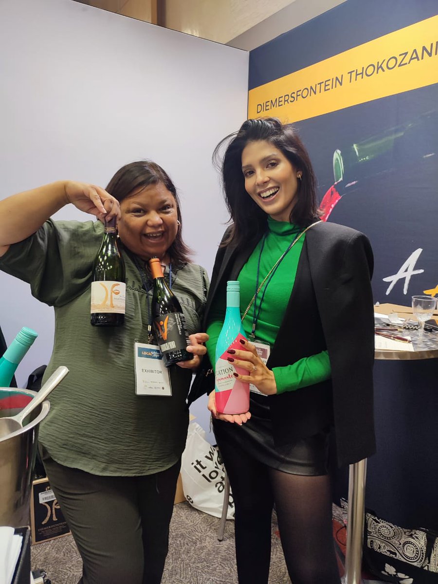 First, favourite and fabulous station <a href="/Diemersfontein/">Diemersfontein</a> @thokozani_SA great time with the MD + Exhibitor Denise Stubbs. It's the "O" for me!!! 😍😘 #LocalWineExpo2022