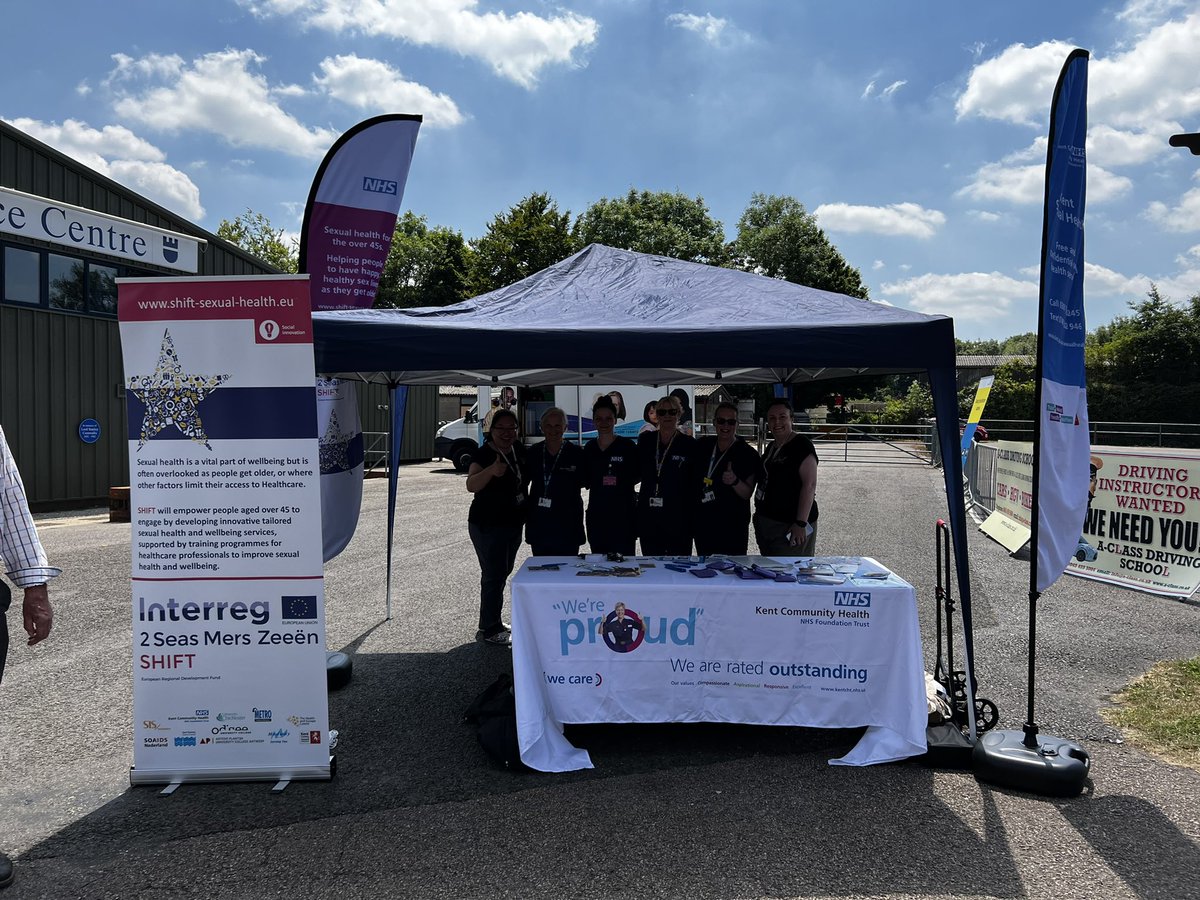 SteGrice1's tweet photo. At the Kent County Show promoting #Shift2Seas #sexualhealthforall with our imms colleagues @2SeasShift https://t.co/JwAFGELjHx