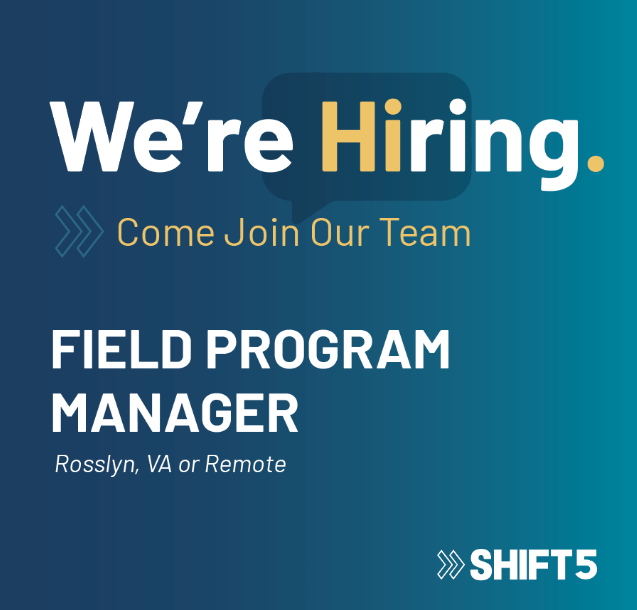 shift5co's tweet photo. We're hiring!
Shift5 is looking for a full-time Field Program Manager! Learn more and apply at https://t.co/8cEVMbLCZS
#hiring #techstartup #startup #cybersecurity #newjob #fieldprogram #programmanager https://t.co/U0ZREkDMoS