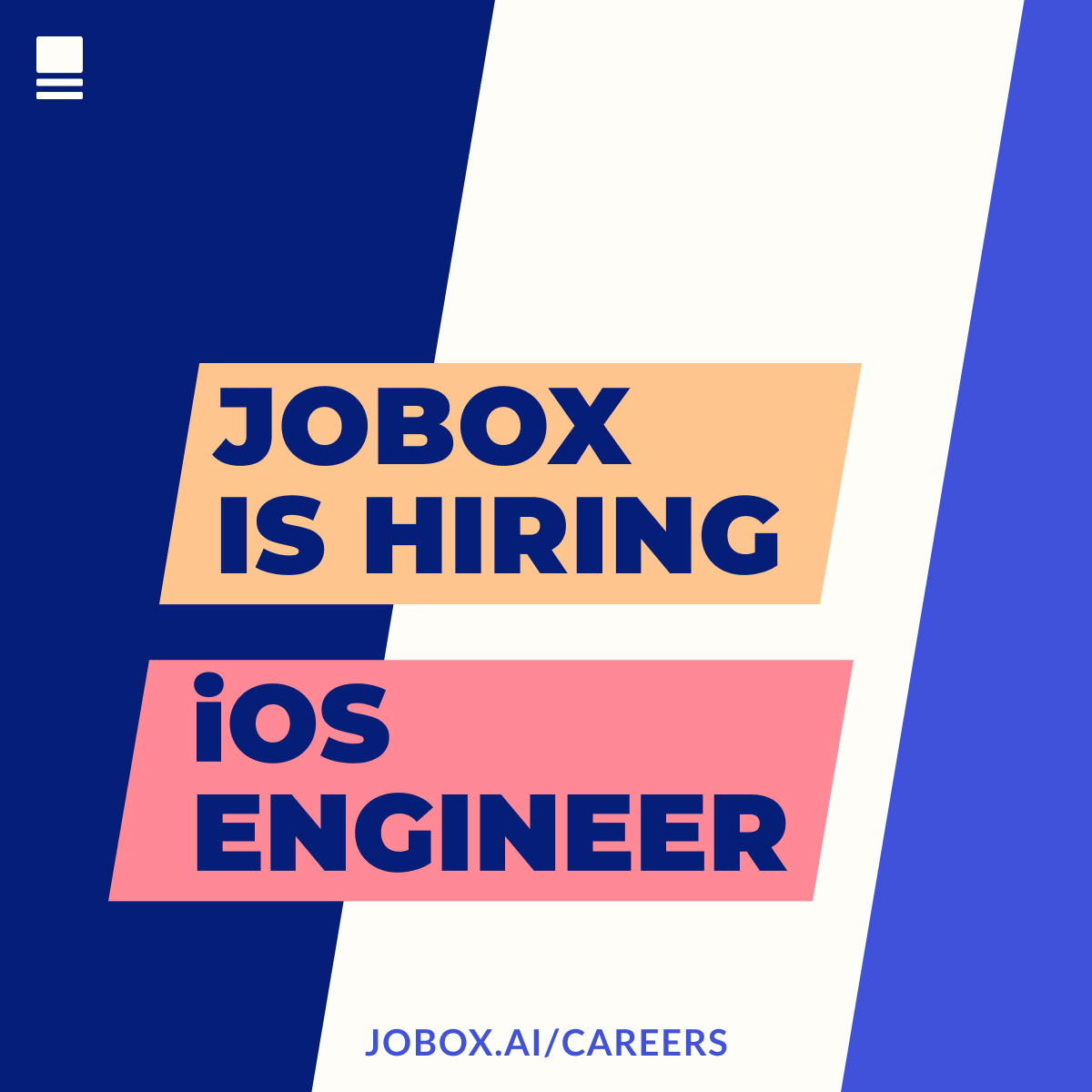 Jobox_ai's tweet photo. Are you a great iOS Engineer looking for a fun and ambitious team? 🚀 Jobox uses proprietary algorithms and millions of data points to match end customers with the local pro they need in less than 60 seconds. Apply now at https://t.co/EkdlQYBeZw #hiring #Techjobs #iosdev #JoinUs https://t.co/LrRsJPZNPb
