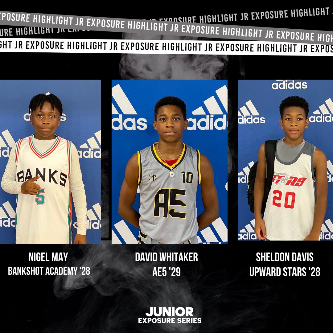 Jr3SSB's tweet photo. 🚨 #JrNATL Players of the Game 🚨
▪️Nigel May (Bankshot)
▪️David Whitaker (@AE5Basketball)
▪️Sheldon Davis (@UStarsse)
#JrPOTG /// #JrExposure https://t.co/MpyWbTpzKo