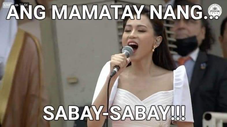 manang_josefa's tweet photo. Imagine? The National Anthem was used as a meme just to feed their undying ego and make fun of the people they hate. https://t.co/S1WuIGWh5A