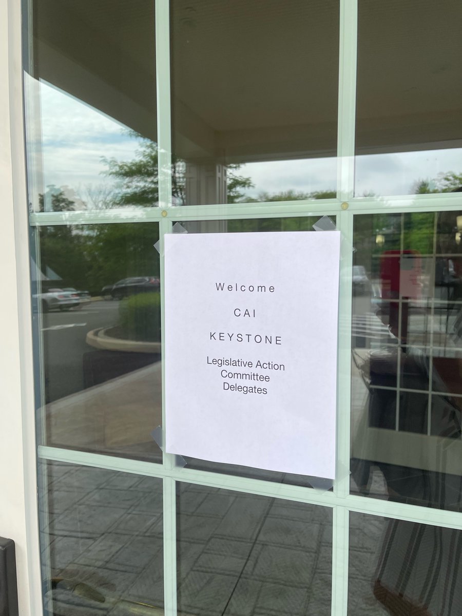 Our <a href="/PhoebeNeseth/">Phoebe E. Neseth</a> joined the hybrid Pennsylvania Legislative Action Committee meeting today! Thank you to Stoney Creek Farms HOA for hosting! <a href="/caikeystone/">CAI Keystone</a> <a href="/hoffmanhoalaw/">HOFFMAN LAW LLC</a>