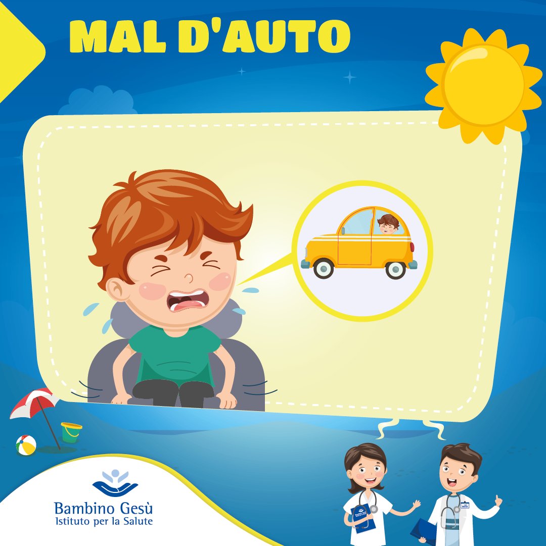 bambinogesu's tweet photo. Le vacanze si avvicinano! Con i consigli dei medici dell'Ospedale è possibile prevenire disturbi come nausea e vomito nel bambino durante il viaggio.
➡ https://t.co/IXB0TrRgY1
#estateinsalute #maldauto #cinetosi https://t.co/z5TyvyiLUl