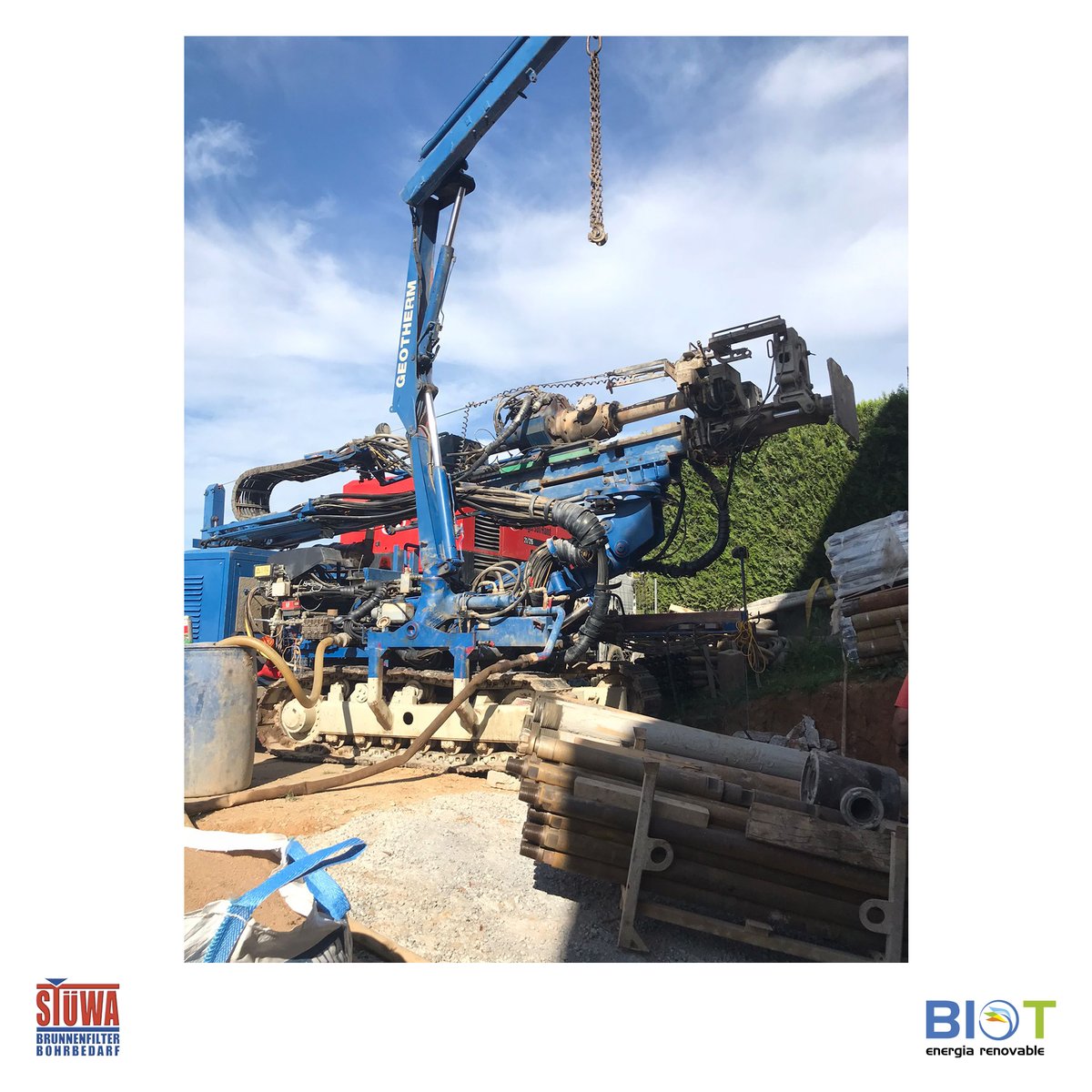 😊🏠IMPRESSIONANTS vistes al barri de PALAU DE GIRONA que anirà amb #geotermia.
-
🟢PERFORACIÓ amb SONDES GEOTÈRMIQUES #STUWA.
-
🕳✨Tot apunt per començar a perforar!
-
-
#sondes #perforació #aerotermia #biomassa #recuperador #fotovoltaica #airepur #airenet #eficiènciaenergètica