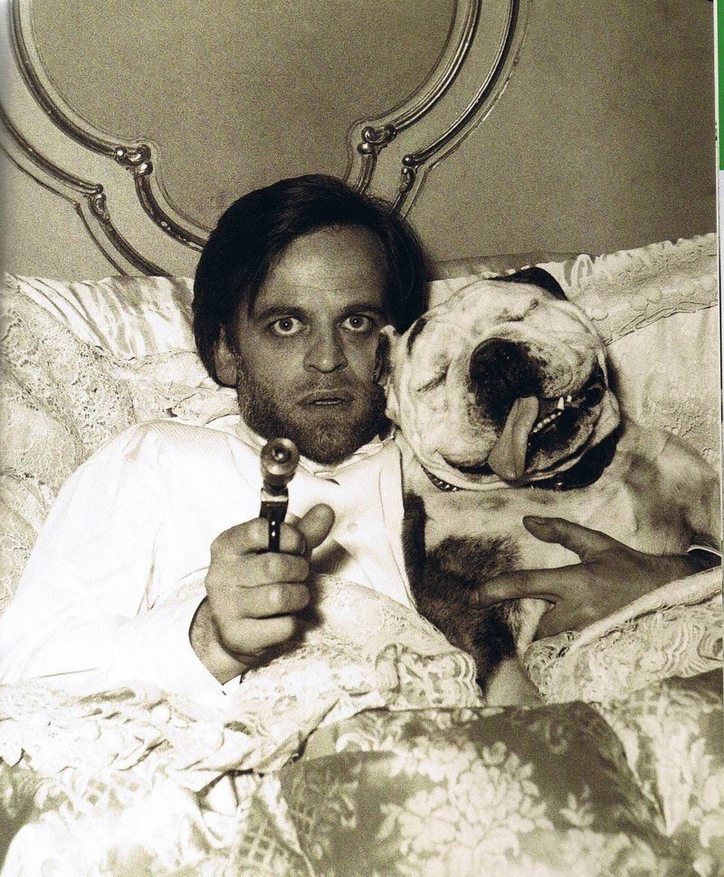 Possibly the least crazy photo ever taken of Klaus Kinski.