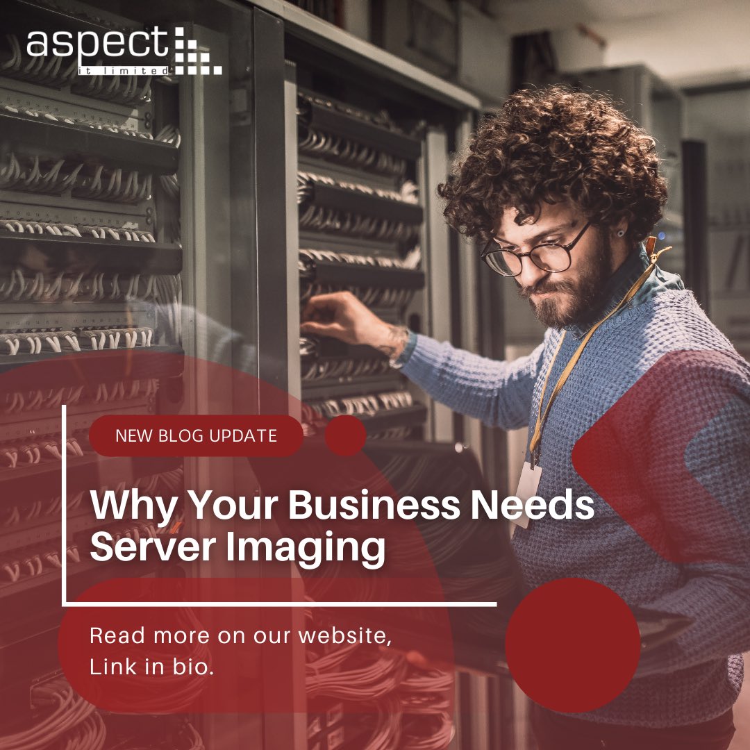 AspectIT's tweet image. NEW BLOG! 🙌🏻

What would you do if your business computer server just died? 😱

Could you retrieve your data?

Our latest blog post explores the importance of server imaging for your businesses.

Read more here: aspectit.co.uk/why-your-busin…

#serverimaging #databackup