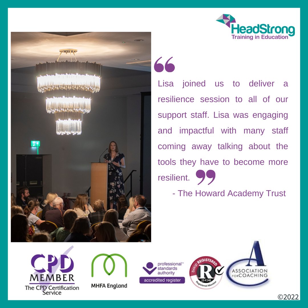 Interested to book us for your next CPD? 
We loved delivering a session on resilience to the amazing staff at <a href="/thatrustkent/">The Howard Academy Trust</a> last week. At <a href="/HSTraining_Ed/">HeadStrong Training in Education</a>, we are passionate about teaching people with the essential life skills to confidently manage the stresses in life. 💪🏽🌱