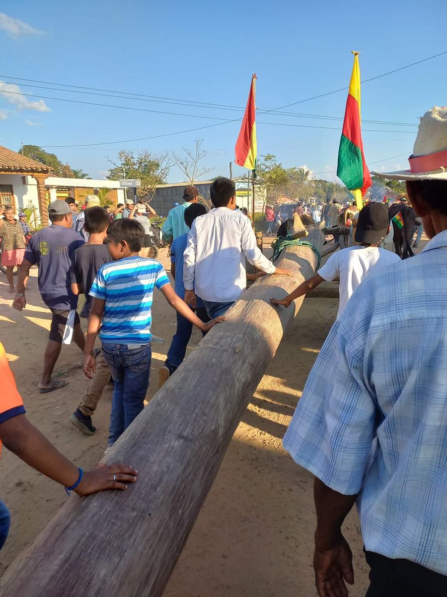 izurietaef's tweet image. Ayer llegó el palo encebau marcando el inicio de la Ichapekene Piesta en #Mojos #Beni