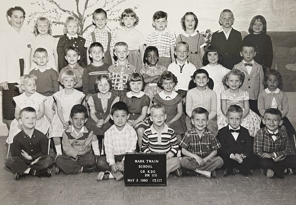 Oakland History Center on Twitter "Mark Twain Elementary School kindergarten class picture