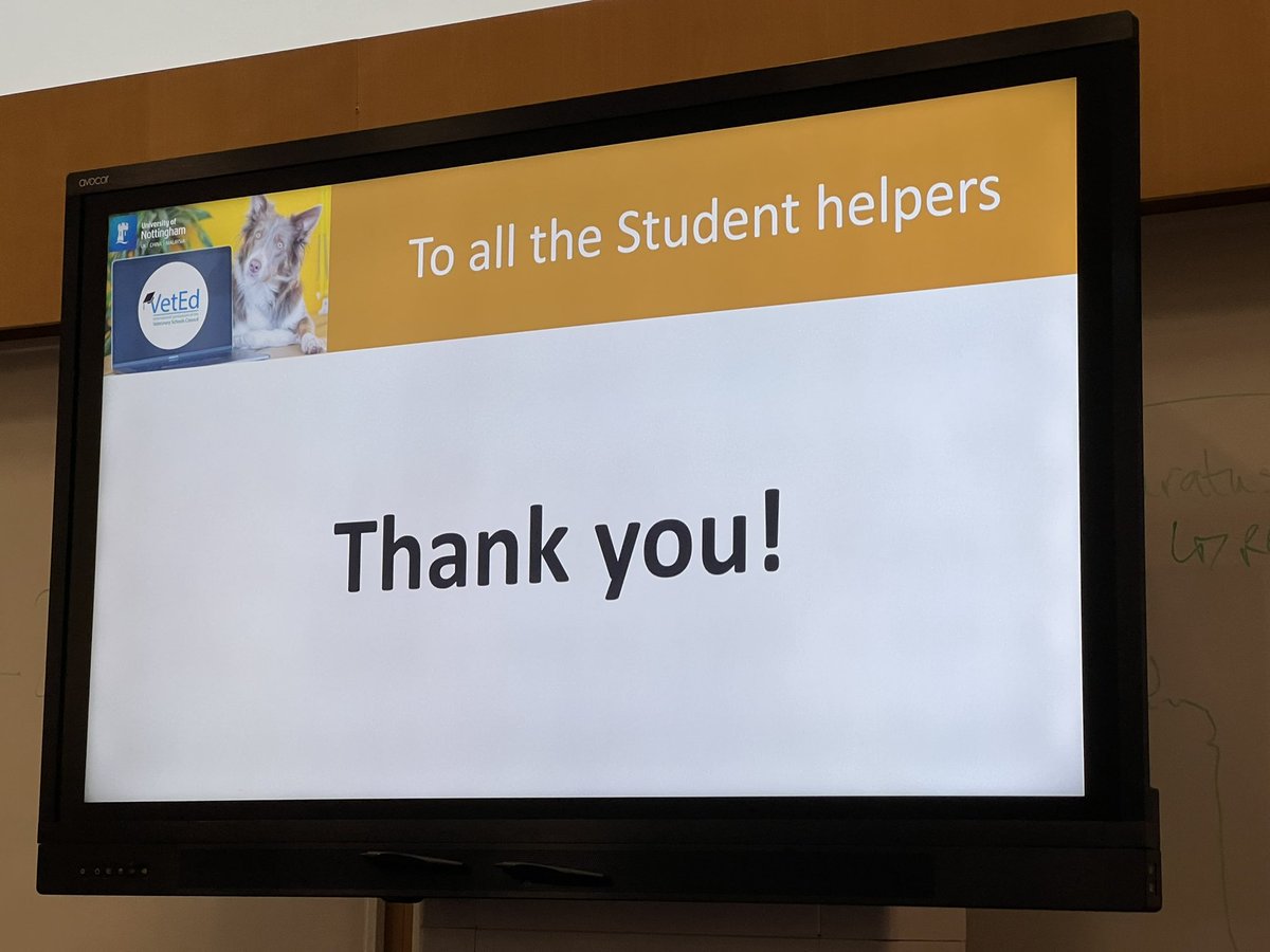 A huge thank you to the <a href="/NottinghamVets/">University of Nottingham Vet School</a> team of Staff and Students who made this happen! #nottinghamvets #veted2022