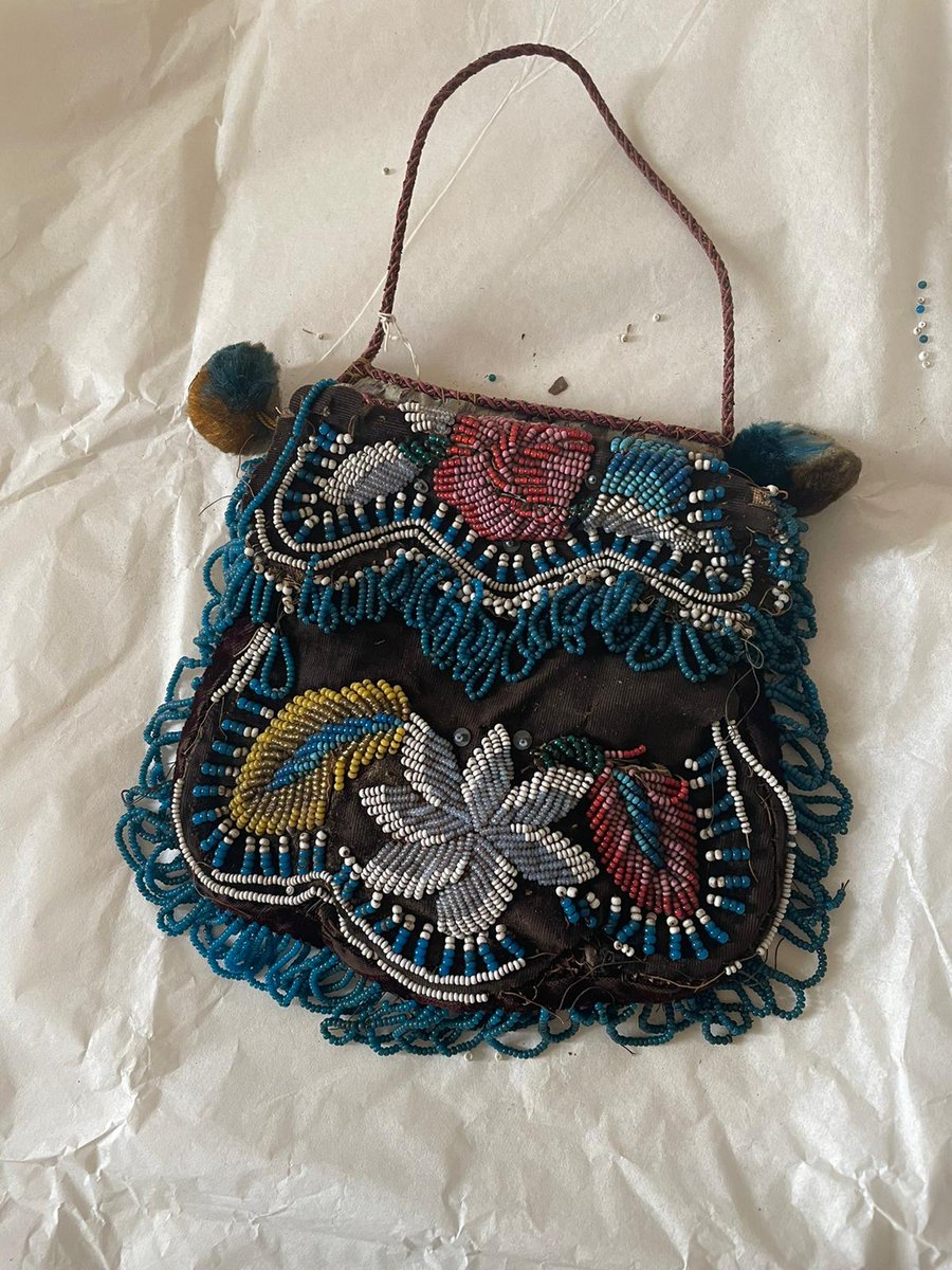 bristolmuseum's tweet photo. Just finishing three days of digitising textiles at Georgian House. We can't wait to make them accessible to everyone online. Lovely embroidered caps, bags and much more. https://t.co/wO0V7Bta9R