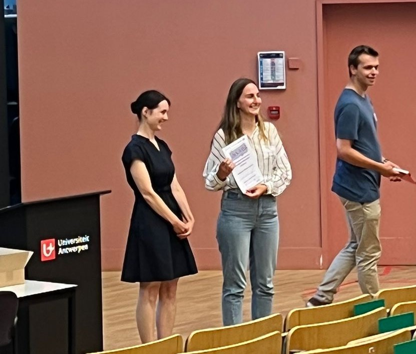 Proud PI of <a href="/emmacremelie/">Emma Cremelie</a> for winning the poster price <a href="/NSABS2022/">National Symposium Applied Biological Sciences</a>! Master in graphic design!
