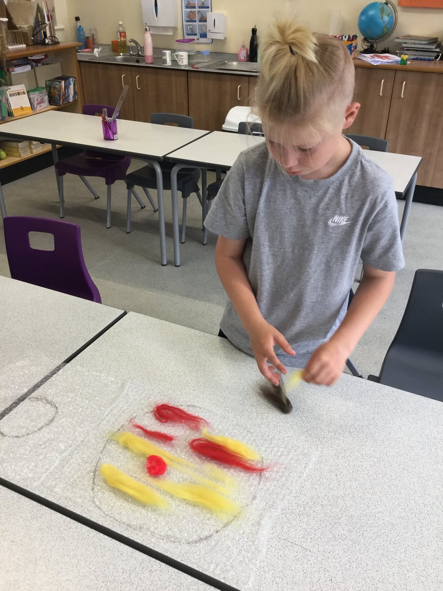 ChristchurchP's tweet photo. Year 5 creating a felt Solar System for our day to create! 🌎🌞#Artsmark20 #DayToCreate #ks2art #ks2sciencw @Artsmarkaward https://t.co/oikvQB2MHN
