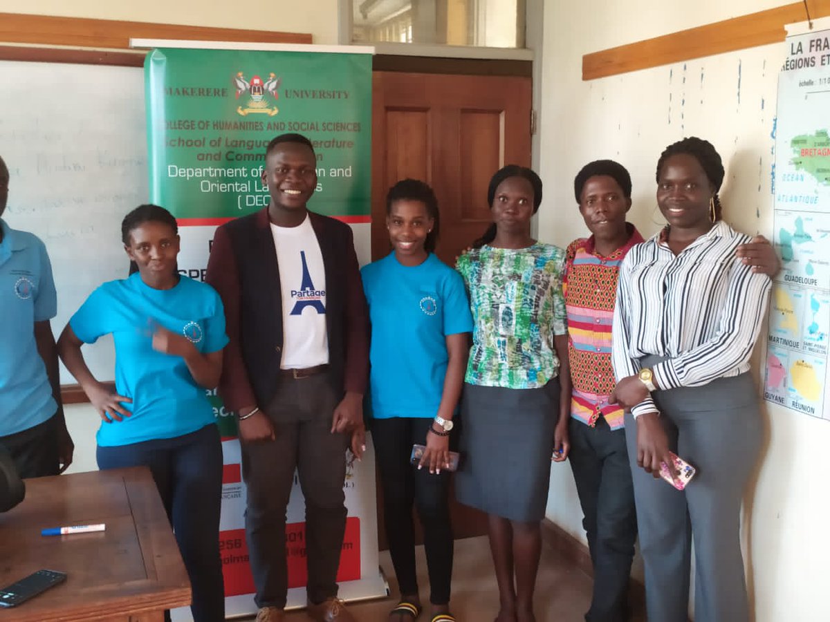 KaggwaOdaka's tweet photo. La joie d'avoir été élu Président de Club de Français de L'Université de Makerere☕🔥@ambassade de France en Ouganda @Bonjour Kampala @Patrick Tshingu @Makerere University French Club https://t.co/AnvRZ0XYhD