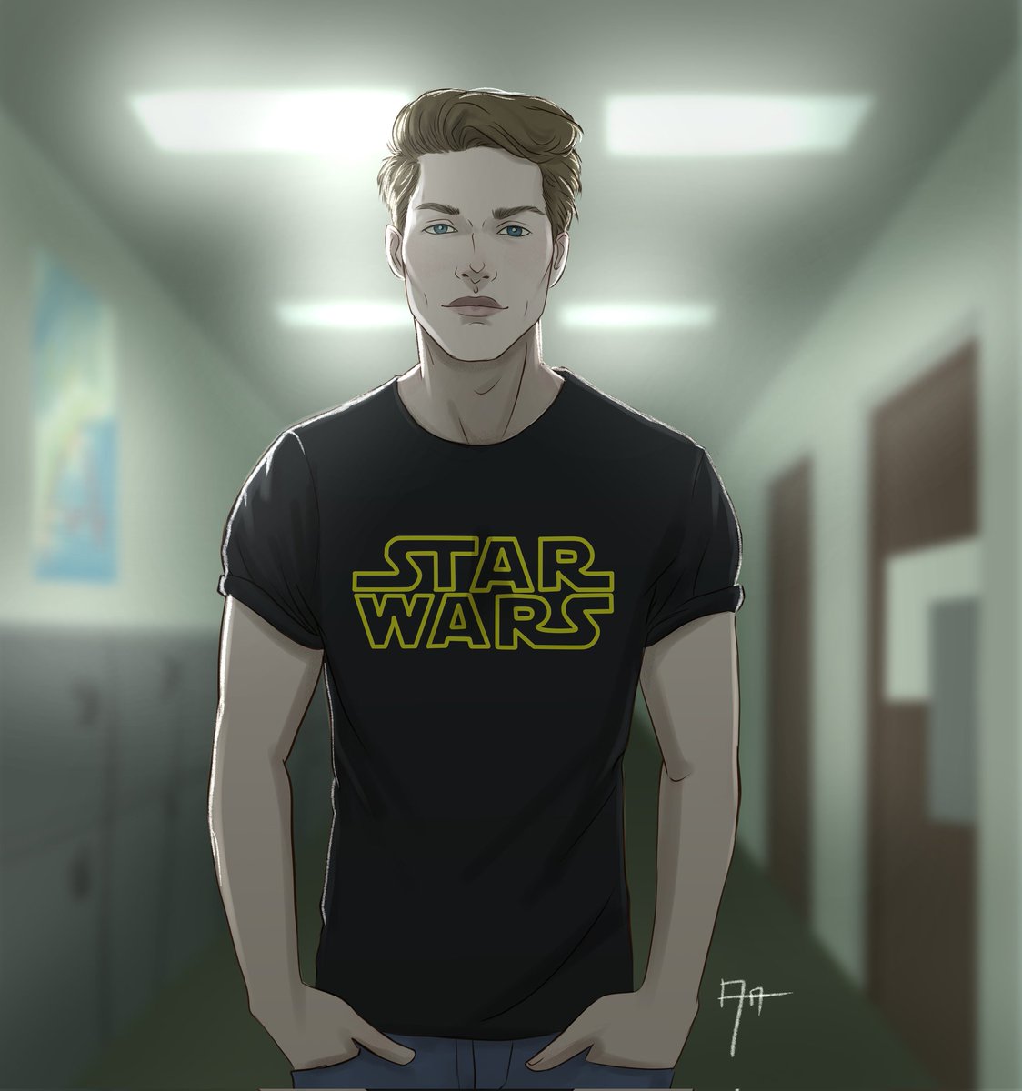 Subo por aquí un fan art que hice se la saga Cazadores Oscuros, esta vez se trata de John ❤️
...siento que me quedó el coloreado como muy anime 🤔