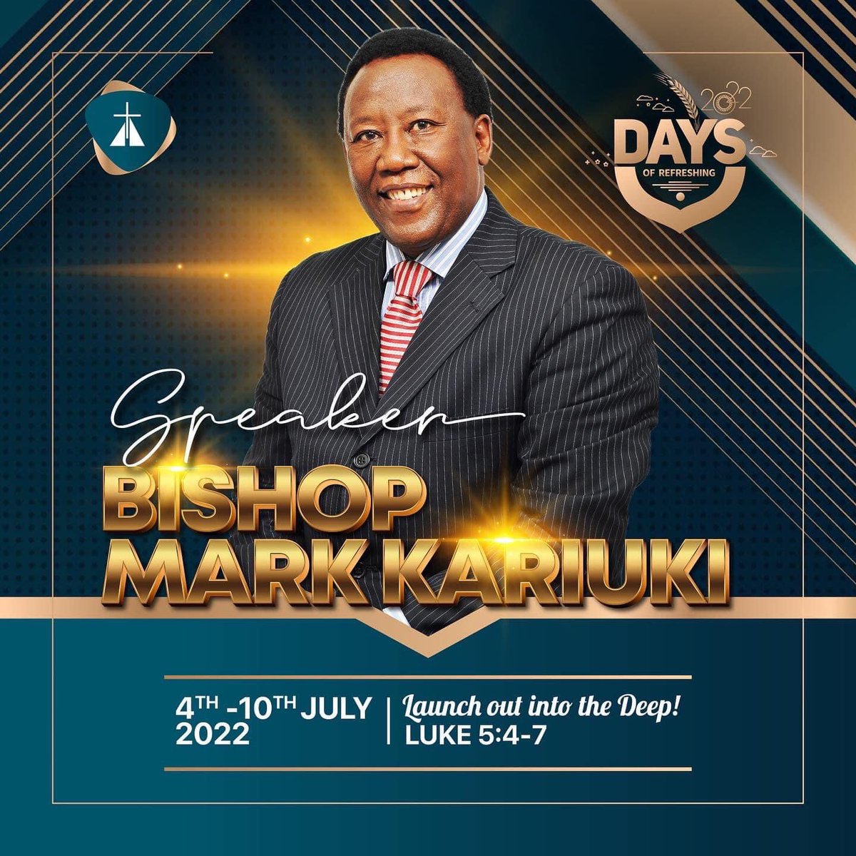 DORConf's tweet photo. #DOR2022 Day 5: Revival meeting with @BishopKariuki. Watch on Facebook 
https://t.co/WC7sllzy5B or on YouTube https://t.co/O4kuLZw8UN #LaunchDeep https://t.co/5Q4vQNV8Fn