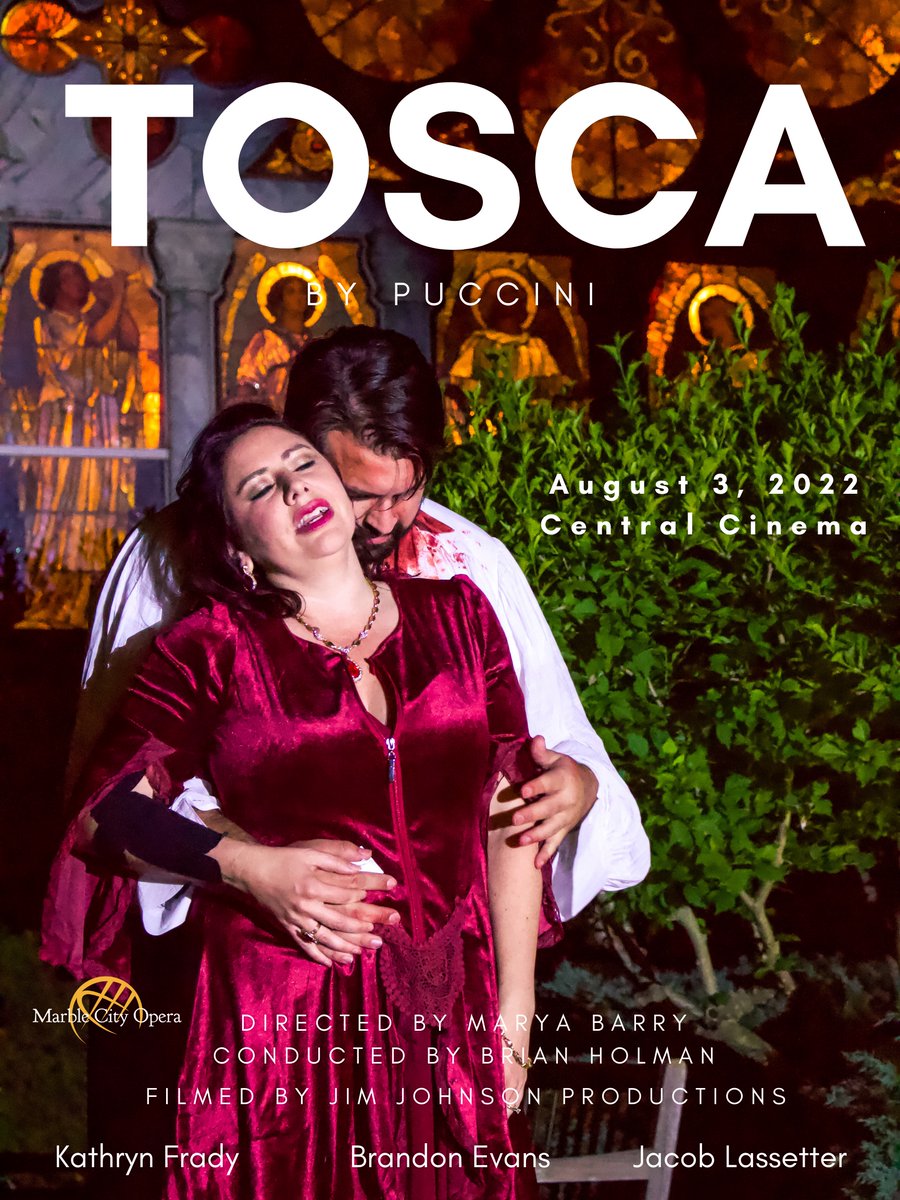 MarbleCityOpera's tweet photo. Summer Movie Magic
Join us at @CinemaKnox on August 3rd at 6 pm for an encore screening of our 2021 site specific production of Puccini's "Tosca"
For tickets visit:
https://t.co/9lxHM9IKKg
#MarbleCityOpera #meetopera #visitknoxville https://t.co/UIsOdw2VhV