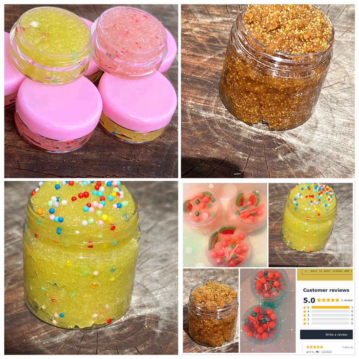 NaturalTasami's tweet photo. Have you tried some of my lip scrub? 
-They’re all natural &amp;100% edible.
-Removes Dead Skin So your lips are softer and able to absorb  the moisture from your lip balm/gloss/oil.
Leaves your lips soft and smooth

Lip scrubs are 2oz
Left pic is a sample

https://t.co/2O194or1Se https://t.co/LwvU7jFRbg